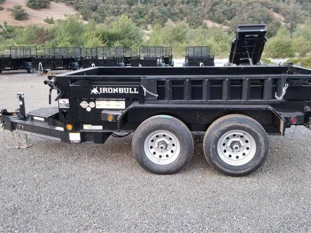 SUPER SALE - Iron Bull 5x10 10K Dump Trailer - Single Push - DTB - Fall ...