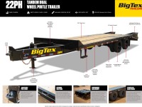 Trailer Station USA Big Tex Model 22PH 20BK+5MR Category: Equipment - Bumper Pull GVWR: 23900 Payload: 18300